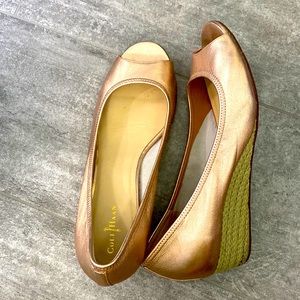 Cole Haan Tally Wedge Nike Air Open Shoe Wedges- 9 1/2